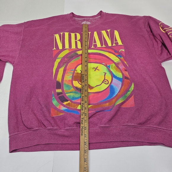 NIRVANA Magenta Graphic Top - Picture 8 of 9
